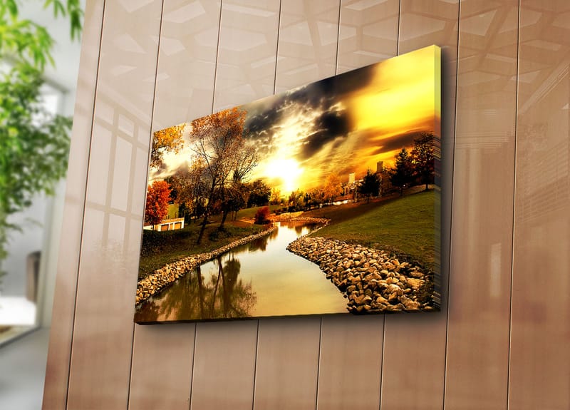 Dekorativ Canvasbilde 45x70 cm - Flerfarget - Interiør - Maleri & posters - Lerretsbilder
