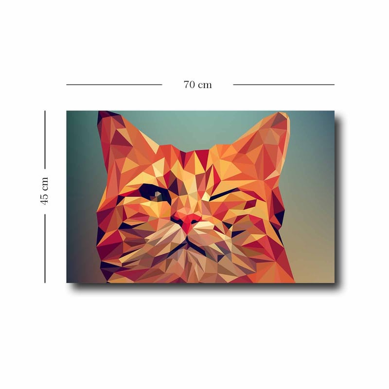 Dekorativ Canvasbilde 45x70 cm - Flerfarget - Interiør - Maleri & posters - Lerretsbilder
