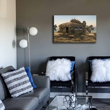 Dekorativ Canvasbilde 45x70 cm - Flerfarget - Interiør - Maleri & posters - Lerretsbilder