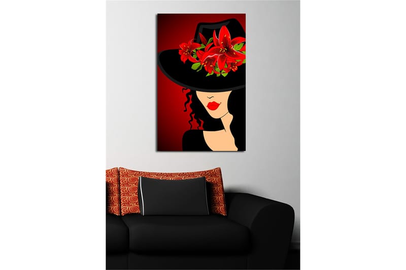 Dekorativ Canvasbilde 45x70 cm - Flerfarget - Interiør - Maleri & posters - Lerretsbilder