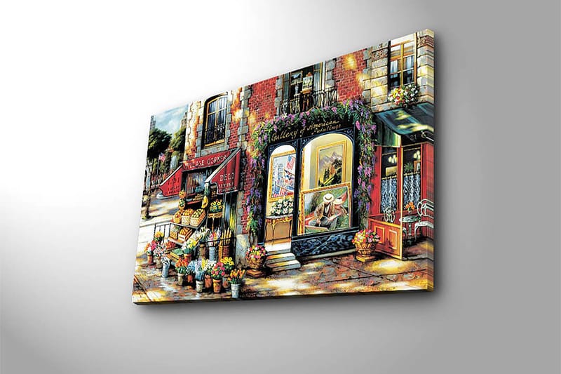Dekorativ Canvasbilde 45x70 cm - Flerfarget - Interiør - Maleri & posters - Lerretsbilder