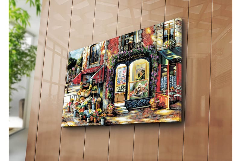 Dekorativ Canvasbilde 45x70 cm - Flerfarget - Interiør - Maleri & posters - Lerretsbilder