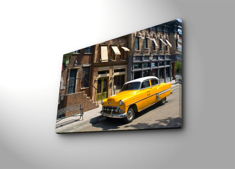 Dekorativ Canvasbilde 45x70 cm - Flerfarget - Interiør - Maleri & posters - Lerretsbilder
