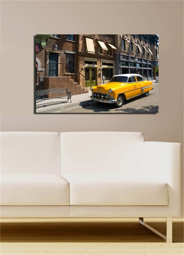 Dekorativ Canvasbilde 45x70 cm - Flerfarget - Interiør - Maleri & posters - Lerretsbilder