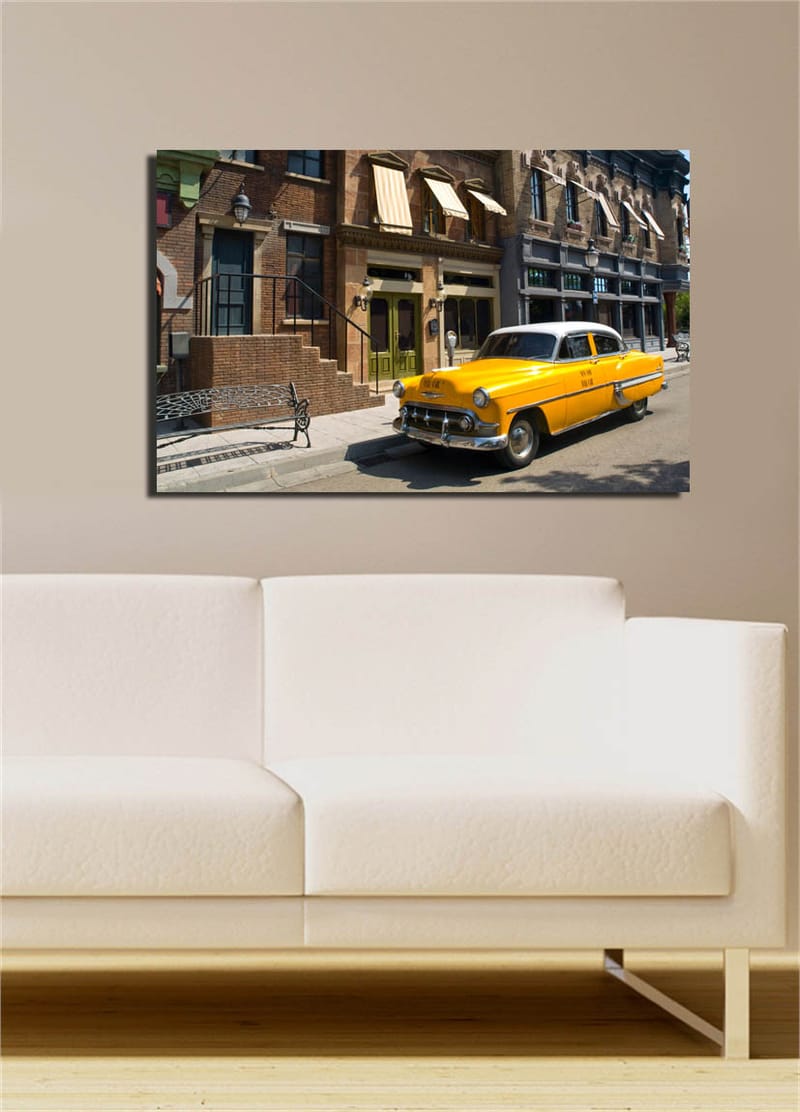 Dekorativ Canvasbilde 45x70 cm - Flerfarget - Interiør - Maleri & posters - Lerretsbilder