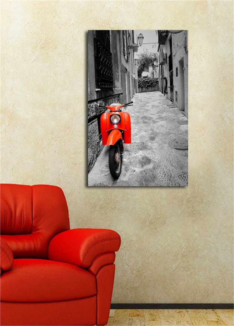 Dekorativ Canvasbilde 45x70 cm - Flerfarget - Interiør - Maleri & posters - Lerretsbilder