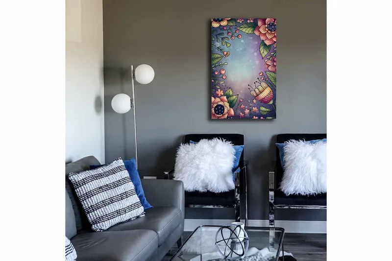 Dekorativ Canvasbilde 45x70 cm, Flerfarget