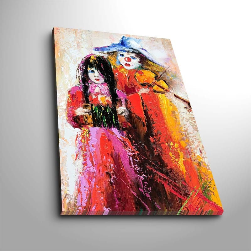 Dekorativ Canvasbilde 45x70 cm - Flerfarget - Interiør - Maleri & posters - Lerretsbilder