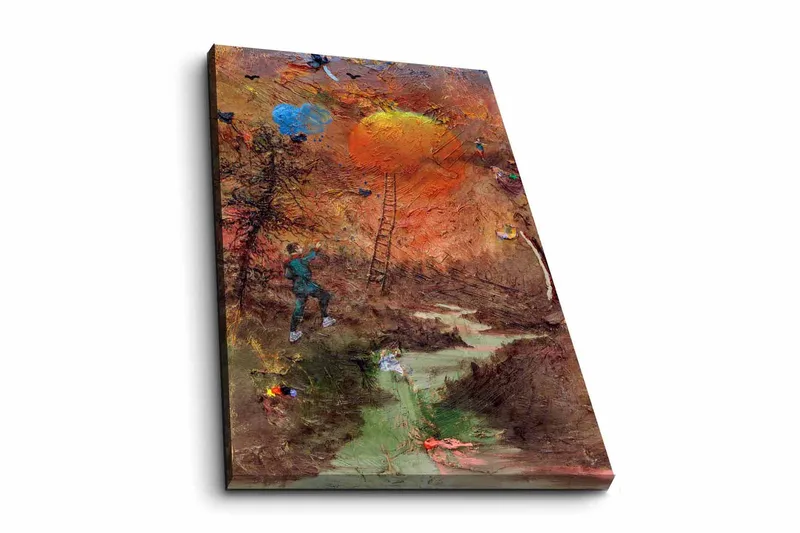 Dekorativ Canvasbilde 45x70 cm, Flerfarget