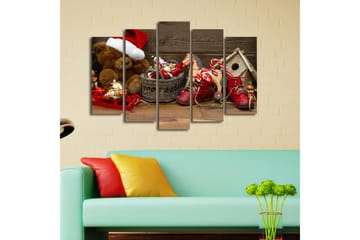 Dekorativ Canvasbilde 5-Deler 19x70 cm - Flerfarget - Interiør - Maleri & posters - Lerretsbilder