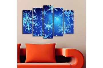 Dekorativ Canvasbilde 5-Deler 19x70 cm - Flerfarget - Interiør - Maleri & posters - Lerretsbilder