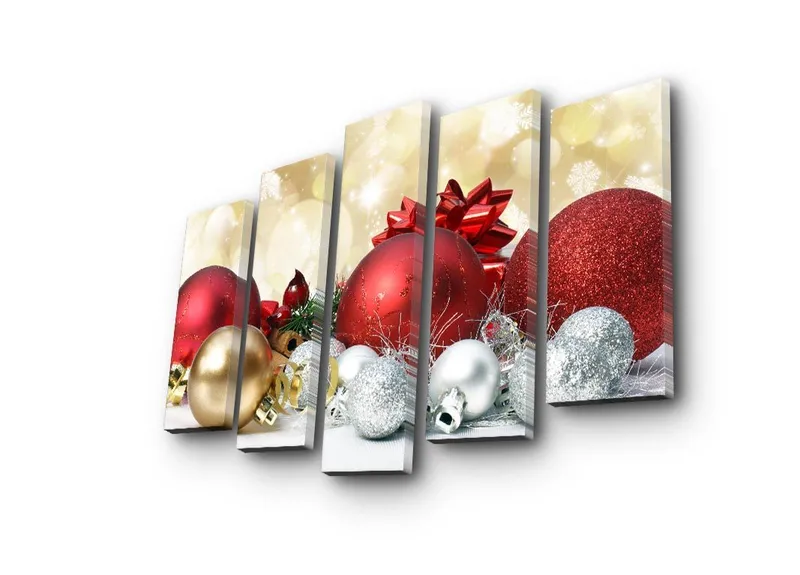 Dekorativ Canvasbilde 5-Deler 19x70 cm, Flerfarget