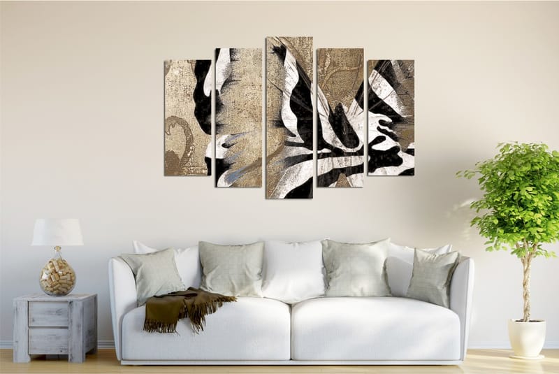 Dekorativ Canvasbilde 5-Deler 70x20 cm - Flerfarget - Interiør - Maleri & posters - Lerretsbilder
