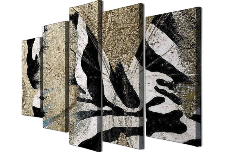Dekorativ Canvasbilde 5-Deler 70x20 cm - Flerfarget - Interiør - Maleri & posters - Lerretsbilder