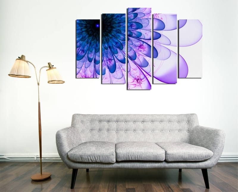 Dekorativ Canvasbilde 5-Deler 70x20 cm - Flerfarget - Interiør - Maleri & posters - Lerretsbilder