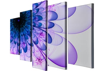 Dekorativ Canvasbilde 5-Deler 70x20 cm - Flerfarget - Interiør - Maleri & posters - Lerretsbilder