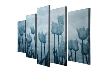Dekorativ Canvasbilde 5-Deler 70x20 cm - Flerfarget - Interiør - Maleri & posters - Lerretsbilder