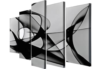 Dekorativ Canvasbilde 5-Deler 70x20 cm - Flerfarget - Interiør - Maleri & posters - Lerretsbilder