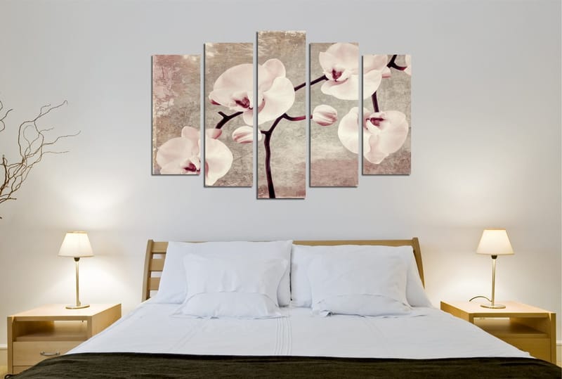 Dekorativ Canvasbilde 5-Deler 70x20 cm - Flerfarget - Interiør - Maleri & posters - Lerretsbilder
