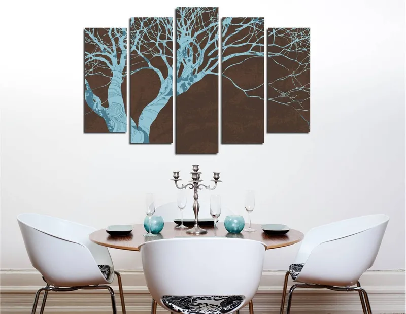 Dekorativ Canvasbilde 5-Deler 70x20 cm, Flerfarget