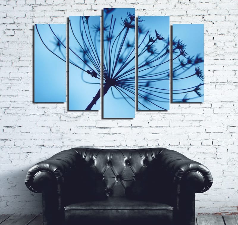 Dekorativ Canvasbilde 5-Deler 70x20 cm, Flerfarget