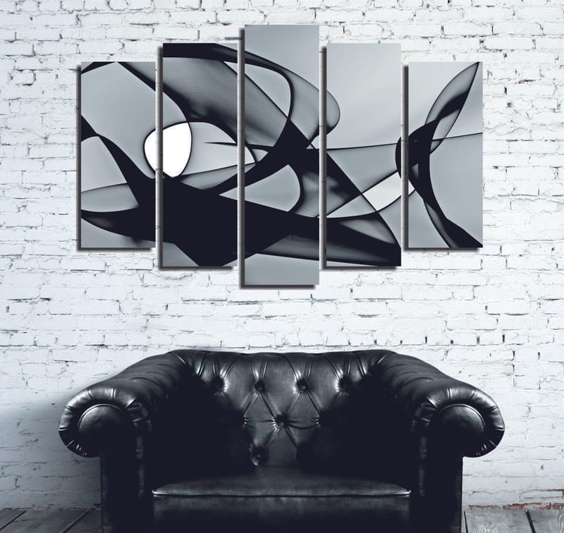 Dekorativ Canvasbilde 5-Deler 70x20 cm, Flerfarget