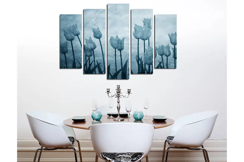 Dekorativ Canvasbilde 5-Deler 70x20 cm, Flerfarget