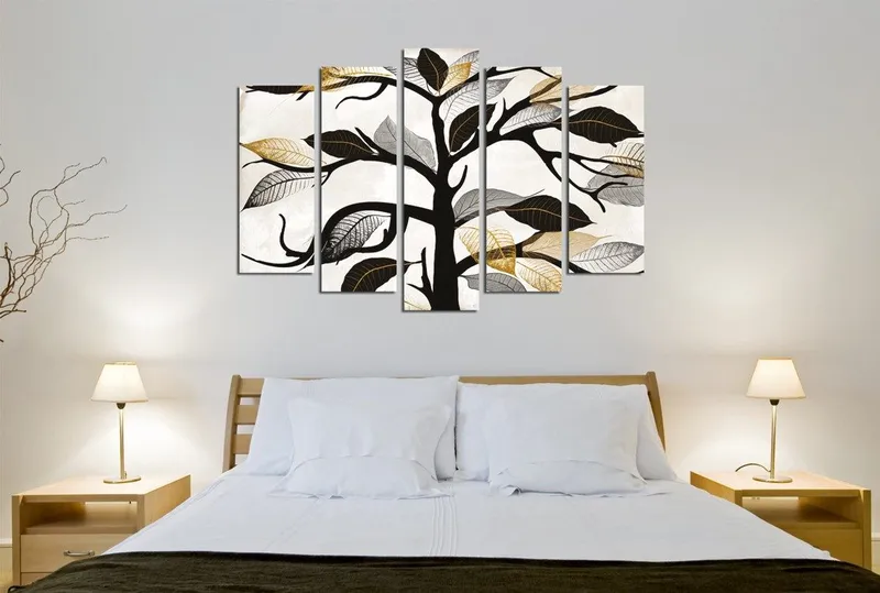 Dekorativ Canvasbilde 5-Deler 70x20 cm, Flerfarget