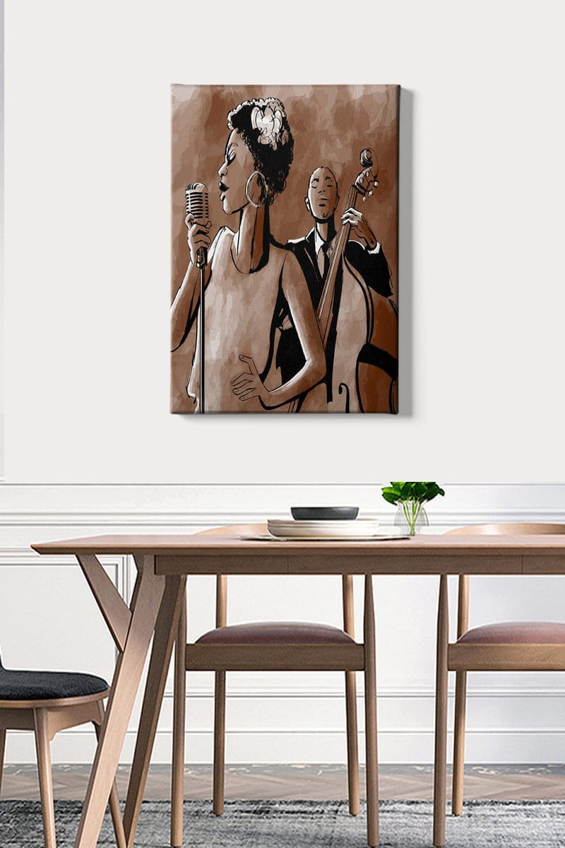 Dekorativ Canvasbilde 50x70 cm - Flerfarget - Interiør - Maleri & posters - Lerretsbilder