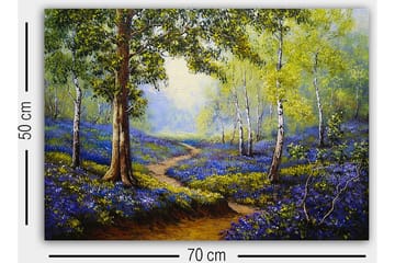 Dekorativ Canvasbilde 50x70 cm - Flerfarget - Interiør - Maleri & posters - Lerretsbilder