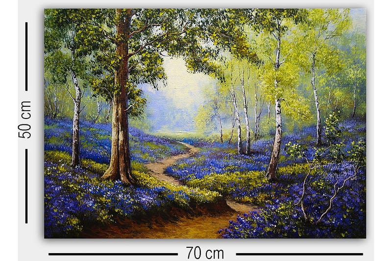 Dekorativ Canvasbilde 50x70 cm - Flerfarget - Interiør - Maleri & posters - Lerretsbilder