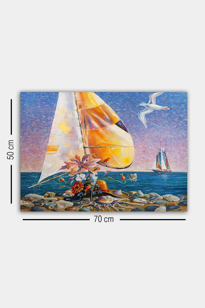 Dekorativ Canvasbilde 50x70 cm - Flerfarget - Interiør - Maleri & posters - Lerretsbilder