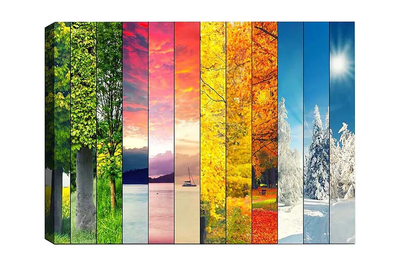 Dekorativ Canvasbilde 50x70 cm, Flerfarget