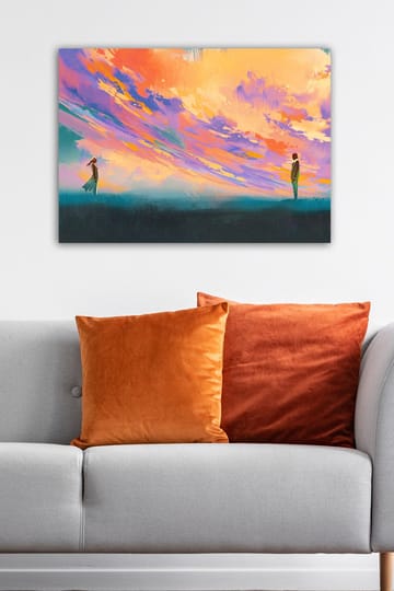 Dekorativ Canvasbilde 50x70 cm - Flerfarget - Interiør - Maleri & posters - Lerretsbilder