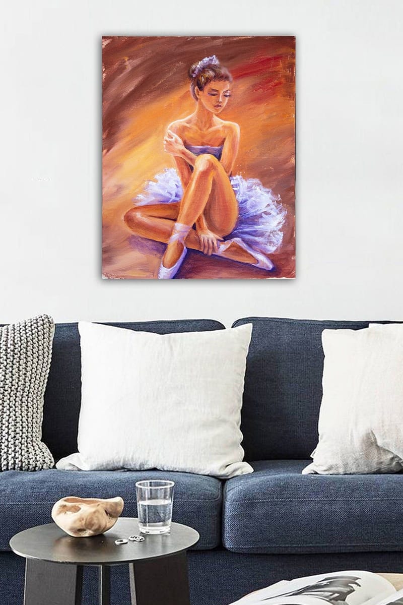 Dekorativ Canvasbilde 50x70 cm - Flerfarget - Interiør - Maleri & posters - Lerretsbilder