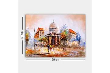 Dekorativ Canvasbilde 50x70 cm - Flerfarget - Interiør - Maleri & posters - Lerretsbilder