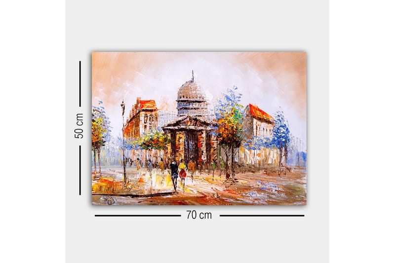 Dekorativ Canvasbilde 50x70 cm - Flerfarget - Interiør - Maleri & posters - Lerretsbilder