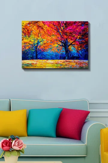 Dekorativ Canvasbilde 50x70 cm - Flerfarget - Interiør - Maleri & posters - Lerretsbilder