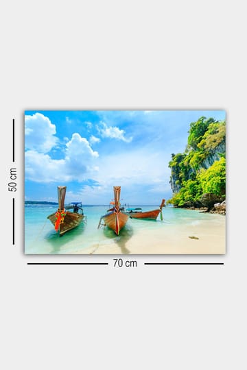 Dekorativ Canvasbilde 50x70 cm - Flerfarget - Interiør - Maleri & posters - Lerretsbilder