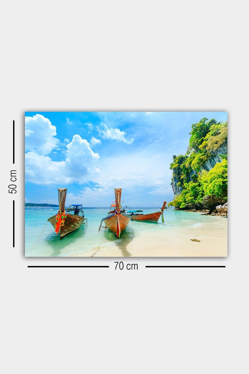 Dekorativ Canvasbilde 50x70 cm - Flerfarget - Interiør - Maleri & posters - Lerretsbilder