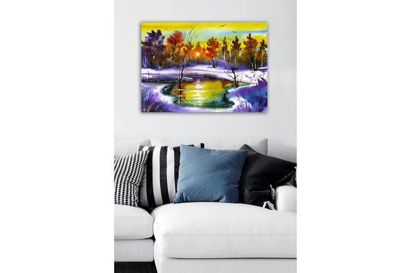 Dekorativ Canvasbilde 50x70 cm, Flerfarget