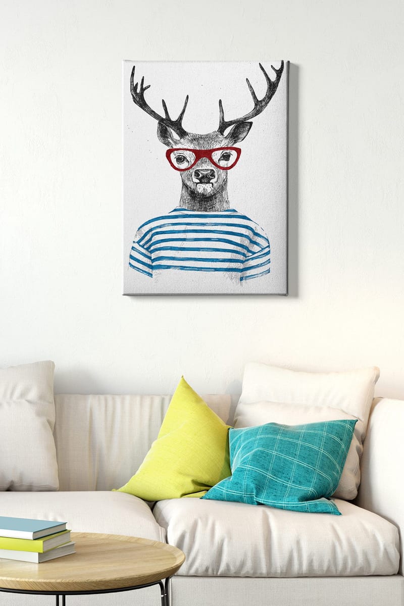 Dekorativ Canvasbilde 50x70 cm - Flerfarget - Interiør - Maleri & posters - Lerretsbilder