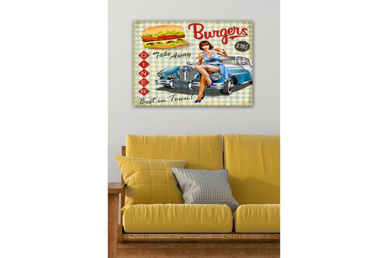 Dekorativ Canvasbilde 50x70 cm, Flerfarget