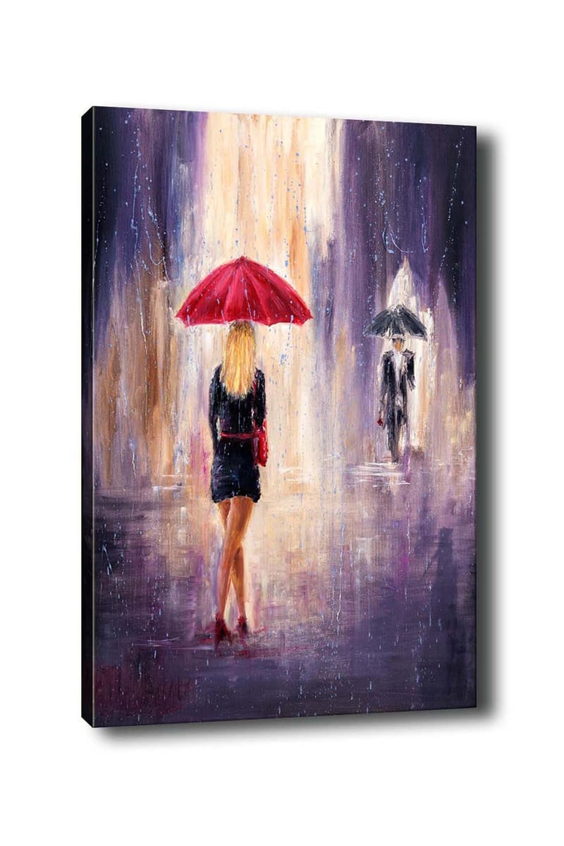 Dekorativ Canvasbilde 50x70 cm - Flerfarget - Interiør - Maleri & posters - Lerretsbilder