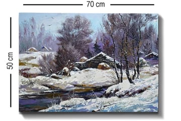 Dekorativ Canvasbilde 50x70 cm - Flerfarget - Interiør - Maleri & posters - Lerretsbilder
