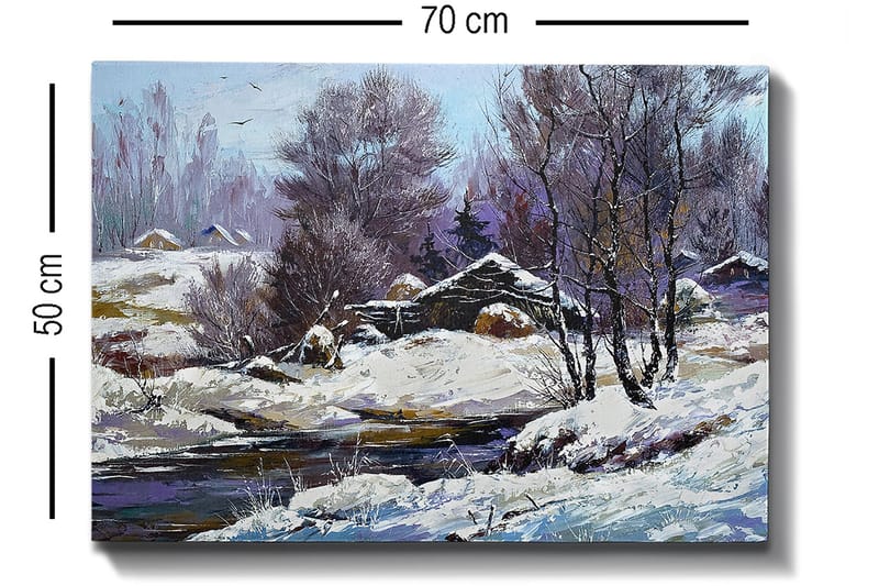 Dekorativ Canvasbilde 50x70 cm - Flerfarget - Interiør - Maleri & posters - Lerretsbilder