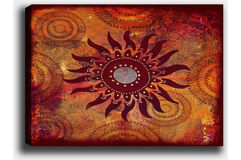 Dekorativ Canvasbilde 50x70 cm - Flerfarget - Interiør - Maleri & posters - Lerretsbilder