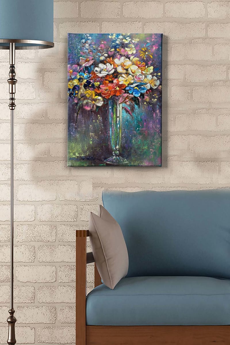 Dekorativ Canvasbilde 50x70 cm - Flerfarget - Interiør - Maleri & posters - Lerretsbilder