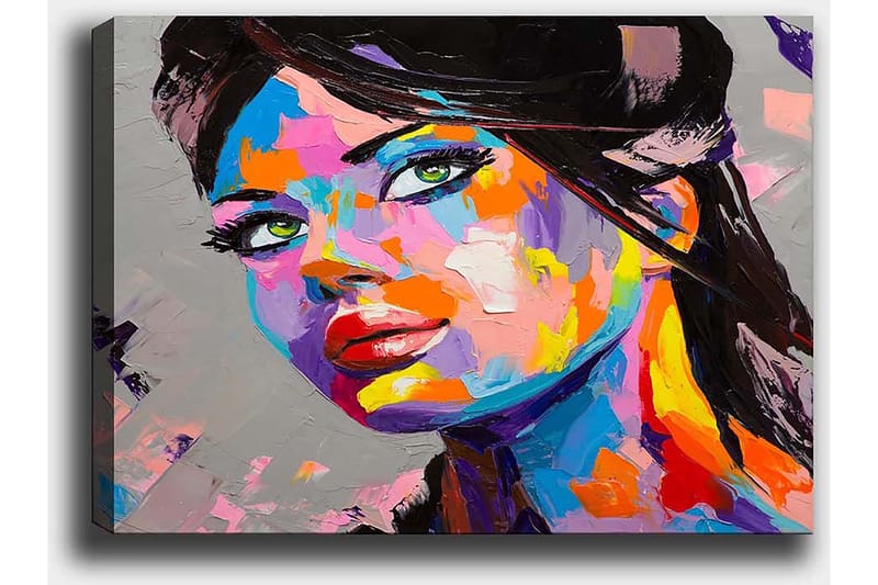 Dekorativ Canvasbilde 50x70 cm - Flerfarget - Interiør - Maleri & posters - Lerretsbilder