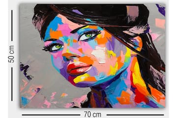 Dekorativ Canvasbilde 50x70 cm - Flerfarget - Interiør - Maleri & posters - Lerretsbilder